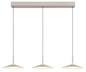 Preview: Globo LED Pendelleuchte Lampone 24W neutralweiss Sandfarben Metall 180x95cm
