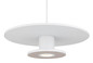 Preview: Globo LED Pendelleuchte Carter 24W warmweiss Weiß matt Metall Aluminium Ø38cm