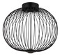 Preview: Globo Galway LED Deckenleuchte 15W Warmweiß Schwarz Matt, Metall Memoryfunktion Ø50cm 15652D1