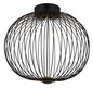 Preview: Globo Galway LED Deckenleuchte 15W Warmweiß Schwarz Matt, Metall Memoryfunktion Ø50cm 15652D1