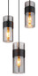 Preview: Globo Scarfina E27 Hängeleuchte 3-fach 60W Schwarz Matt, Metall 150cm 15718-3
