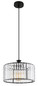 Preview: Globo Pendelleuchte Jordana E27 Schwarz matt klar Metall Acrylkristalle Ø31cm
