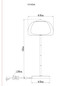 Preview: Globo LED Stehleuchte Avila 25W dimmbar Fernbedienung CCT warm-/tageslichtweiss Goldfarben gebürstet amber Metall Glas 150cm
