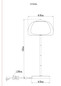 Preview: Globo LED Stehleuchte Avila 25W dimmbar Fernbedienung CCT warm-/tageslichtweiss Schwarz-chrom rauchfarben Metall Glas 150cm