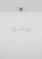Preview: Globo LED Pendelleuchte Quintara 24W warmweiss Nickel matt Metall Glas 150x110cm