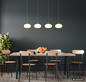 Preview: Globo LED Pendelleuchte Quintara 24W warmweiss Nickel matt Metall Glas 150x110cm