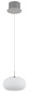 Preview: Globo LED Pendelleuchte Quintara 6W warmweiss Nickel matt Metall Glas Ø20cm
