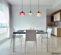 Preview: Globo Pendelleuchte Solveig 3-flammig E27 Schwarz matt Metall Glas 150x119cm