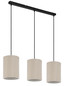 Preview: Globo Page E27 Hängeleuchte 3-fach 25W Schwarz Matt, Metall Ø20cm 15757-3H