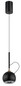 Preview: Globo LED Pendelleuchte Donovan 10W warmweiss Schwarz matt goldfarben Metall Ø12cm