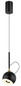 Preview: Globo LED Pendelleuchte Donovan 10W warmweiss Schwarz matt goldfarben Metall Ø12cm