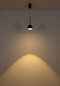 Preview: Globo LED Pendelleuchte Donovan 10W warmweiss Schwarz matt goldfarben Metall Ø12cm