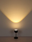 Preview: Globo LED Tischleuchte Donovan 10W warmweiss Schwarz matt goldfarben Metall Ø13cm
