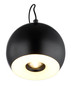 Preview: Globo LED Wandleuchte Donovan 10W warmweiss Schwarz matt goldfarben Metall Ø12cm