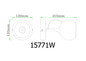 Preview: Globo LED Wandleuchte Donovan 10W warmweiss Schwarz matt goldfarben Metall Ø12cm