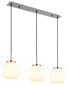 Preview: Globo Kladora E27 Hängeleuchte 3-fach 10W Nickel Matt, Metall Ø20cm 15772-3H
