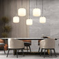 Preview: Globo Pendelleuchte Kladora 5-flammig E27 Nickel matt Metall Glas 130x106cm