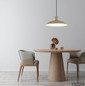 Preview: Globo LED Pendelleuchte Rocha 18W CCT warm-/neutral-/tageslichtweiss Sandfarben matt Metall Ø40cm