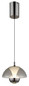 Preview: Globo LED Pendelleuchte Bernie 7W dimmbar Bewegungsmelder CCT warm-/neutral-/tageslichtweiss Schwarz-chrom rauchfarben Metall Ø18cm