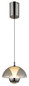 Preview: Globo LED Pendelleuchte Bernie 7W dimmbar Bewegungsmelder CCT warm-/neutral-/tageslichtweiss Schwarz-chrom rauchfarben Metall Ø18cm