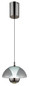 Preview: Globo LED Pendelleuchte Bernie 7W dimmbar Bewegungsmelder CCT warm-/neutral-/tageslichtweiss Schwarz-chrom rauchfarben Metall Ø18cm