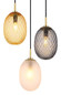 Preview: Globo Pendelleuchte Devin 3-flammig E14 Goldfarben matt Metall Glas Ø36cm