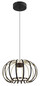 Preview: Globo LED Pendelleuchte Ribbon 40W warmweiss Schwarz matt Metall Aluminiumstäbe Ø40cm