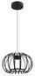 Preview: Globo LED Pendelleuchte Ribbon 40W warmweiss Schwarz matt Metall Aluminiumstäbe Ø40cm
