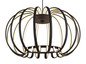 Preview: Globo LED Pendelleuchte Ribbon 40W warmweiss Schwarz matt Metall Aluminiumstäbe Ø40cm