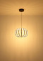 Preview: Globo LED Pendelleuchte Ribbon 40W warmweiss Schwarz matt Metall Aluminiumstäbe Ø40cm