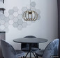 Preview: Globo LED Pendelleuchte Ribbon 40W warmweiss Schwarz matt Metall Aluminiumstäbe Ø40cm