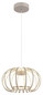 Preview: Globo LED Pendelleuchte Ribbon 40W warmweiss Sandfarben matt Metall Aluminiumstäbe Ø40cm