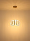 Preview: Globo LED Pendelleuchte Ribbon 40W warmweiss Sandfarben matt Metall Aluminiumstäbe Ø40cm