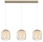 Preview: Globo Dichti E27 Hängeleuchte 3-fach 40W Sandfarben Matt, Metall Ø18cm 15965-3H