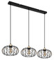 Preview: Globo Greys E27 Hängeleuchte 3-fach 40W Schwarz Matt, Metall Ø28cm 15966-3H