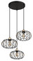 Preview: Globo Greys E27 Hängeleuchte 3-fach 40W Schwarz Matt, Metall Ø28cm 15966-3HR
