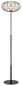 Preview: Globo Stehleuchte Greys E27 Schwarz matt Metall Metallgeflecht 162cm