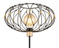 Preview: Globo Stehleuchte Greys E27 Schwarz matt Metall Metallgeflecht 162cm