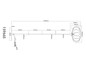Preview: Globo Stehleuchte Greys E27 Schwarz matt Metall Metallgeflecht 162cm