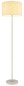 Preview: Globo Stehleuchte Deleon E27 Sandfarben matt cremefarben Metall Textil 159cm