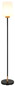Preview: Globo Stehleuchte Rowena E27 Schwarz matt opal matt Metall Glas 150cm