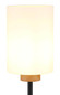 Preview: Globo Stehleuchte Rowena E27 Schwarz matt opal matt Metall Glas 150cm