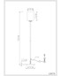 Preview: Globo Stehleuchte Rowena E27 Schwarz matt opal matt Metall Glas 150cm