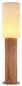 Preview: Globo Stehleuchte Jannie E27 Braun naturfarben Holz Leinen 140cm