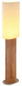 Preview: Globo Stehleuchte Jannie E27 Braun naturfarben Holz Leinen 140cm