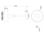 Preview: Globo LED Pendelleuchte Grant 8W warmweiss Grau matt rauchfarben Aluminium Gebürstet Glas Ø22cm