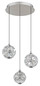 Preview: Globo LED Pendelleuchte Virina 24W warmweiss Verchromt klar Metall K9 Kristalle Ø41cm