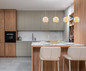 Preview: Globo LED Pendelleuchte Virina 32W warmweiss Goldfarben klar Metall K9 Kristalle 150x93cm
