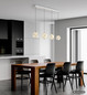 Preview: Globo LED Pendelleuchte Virina 32W warmweiss Verchromt klar Metall K9 Kristalle 150x93cm