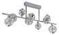 Preview: Globo LED Deckenleuchte Virina 73,8W warmweiss Verchromt klar Metall K9 Kristalle 101x45cm